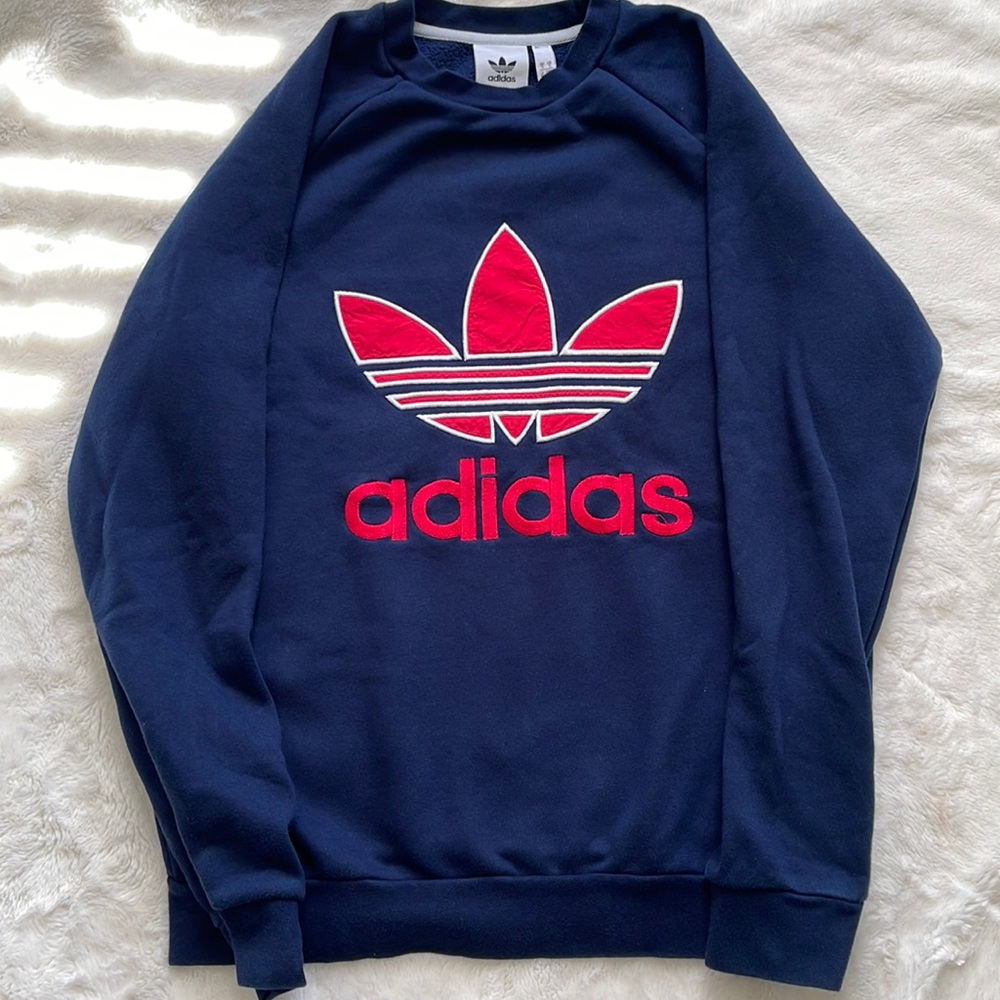 Navy Blue Adidas Pullover